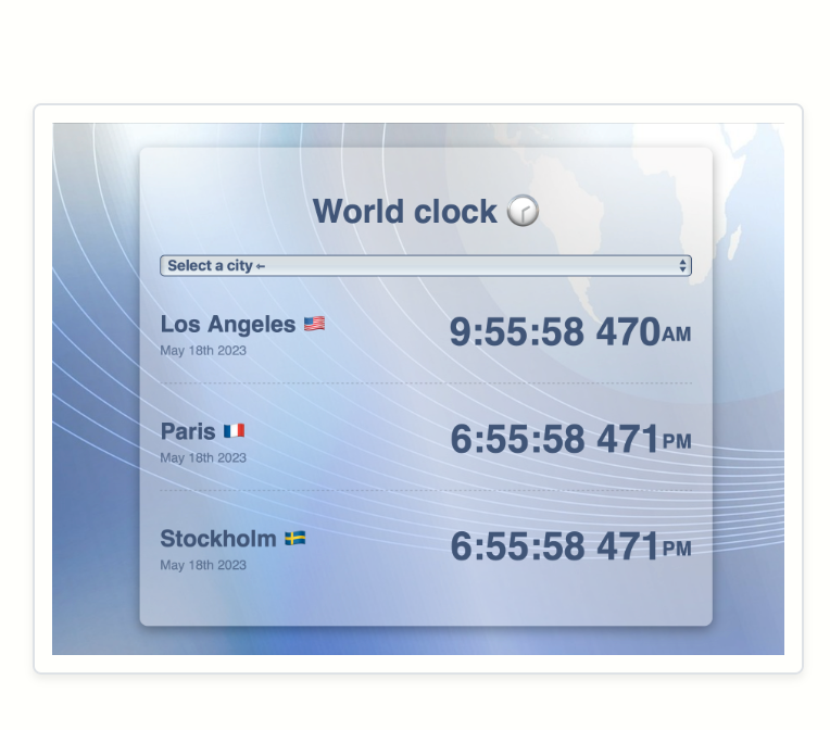 World Clock